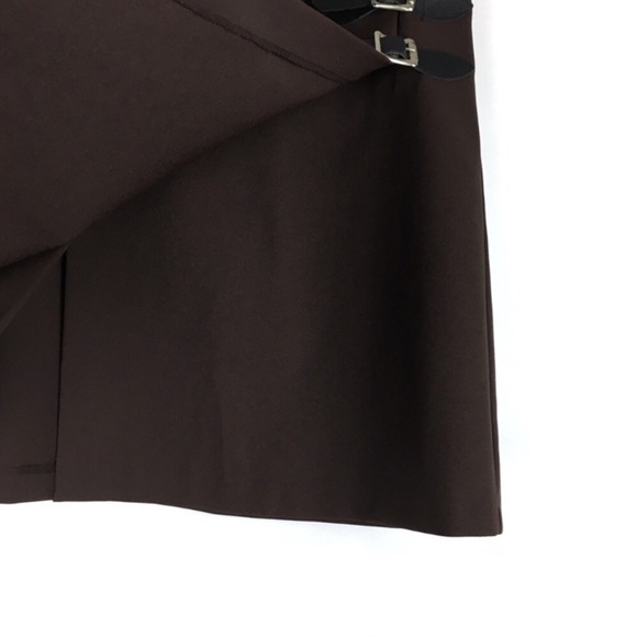 VINTAGE Skirt 90s Y2K Mini Kilt Schoolgirl Goth Dark Academia Buckles Size 5 - Picture 3 of 10